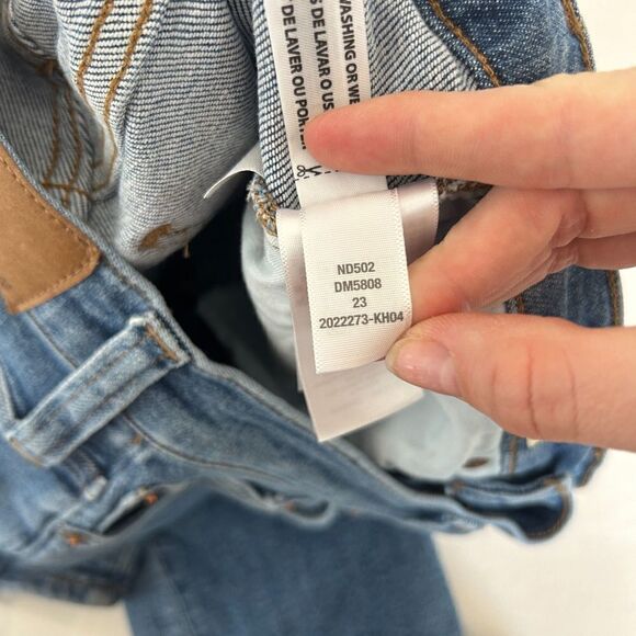 Madewell The Perfect Vintage Jeans in Finney Wash Size 23 High Rise Cropped - Picture 10 of 10